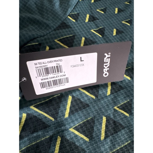 Oakley Flow 3/4 Jersey Men's T-Shirt, Hunter Green Large Single Pocket New #541 - Picture 12 of 12